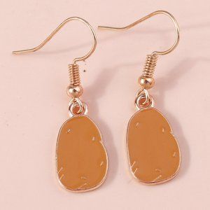 Simple Style Alloy Plating Drop Earrings- Potato